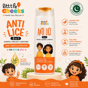 Anti Lice Shampoo 3 in 1 for Kids & Adults | Lice & Nits Removal | Conditioner + Repellent