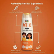 Anti Lice Shampoo 3 in 1 for Kids & Adults | Lice & Nits Removal | Conditioner + Repellent